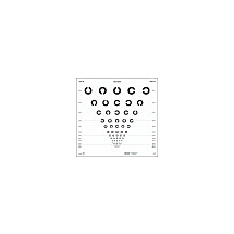ETDRS kaart- Landolt rings 4m